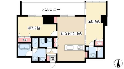 同じ建物の物件間取り写真 - ID:223031874105