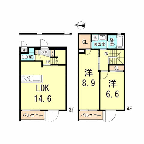 同じ建物の物件間取り写真 - ID:228046573911