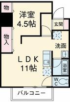 岐阜県岐阜市宇佐東町（賃貸マンション1LDK・3階・42.55㎡） その2