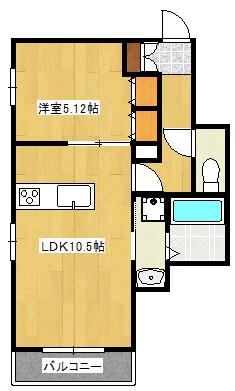 兵庫県姫路市古二階町(賃貸マンション1LDK・2階・42.35㎡)の写真 その2