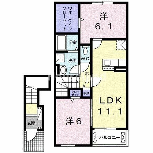 ヴェールⅠ 202｜和歌山県海南市重根(賃貸アパート1LDK・2階・50.13㎡)の写真 その2