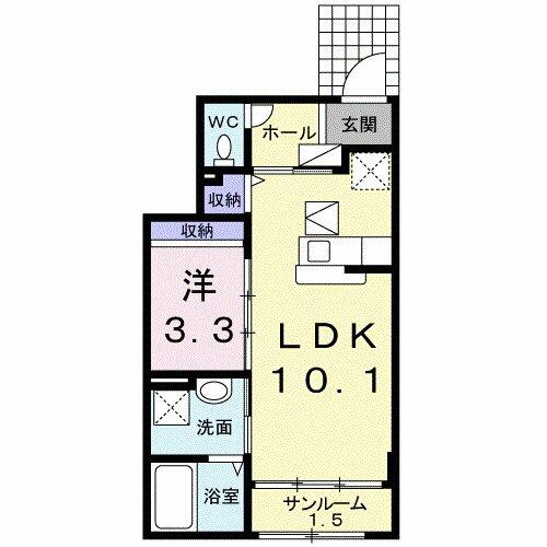 同じ建物の物件間取り写真 - ID:223032435640