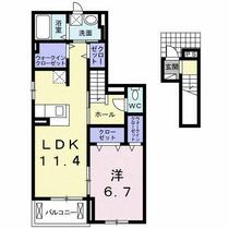 愛知県小牧市大字入鹿出新田（賃貸アパート1LDK・2階・53.00㎡） その2