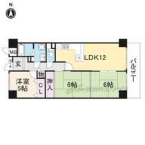 カサグランデ 811 ｜ 奈良県奈良市大宮町３丁目（賃貸マンション3LDK・8階・64.31㎡） その2