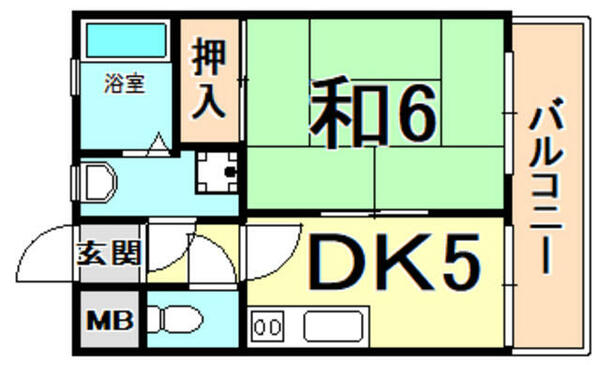 メゾン・パピヨン 301｜兵庫県西宮市高木東町(賃貸マンション1DK・3階・28.00㎡)の写真 その2