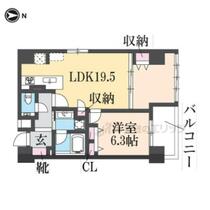 クオン四条柏屋町 402 ｜ 京都府京都市下京区四条通堀川東入柏屋町（賃貸マンション2LDK・4階・56.68㎡） その2