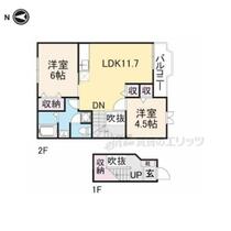 Ｅａｓｔ　Ｗｉｎｇ　ＦＫ 203 ｜ 奈良県橿原市曽我町（賃貸アパート2LDK・2階・58.12㎡） その2