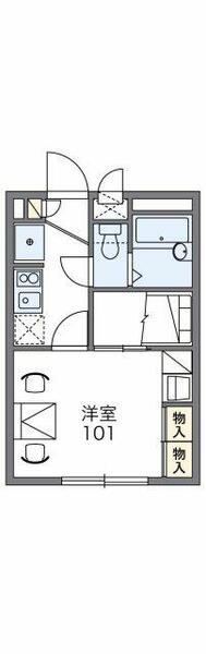 嘉明 02010｜沖縄県那覇市楚辺２丁目(賃貸マンション1K・2階・19.87㎡)の写真 その3