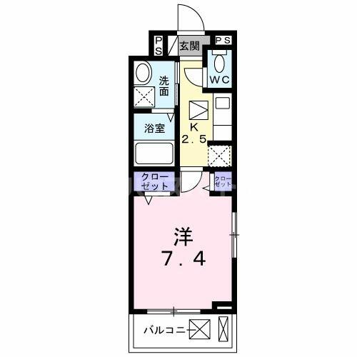 千葉県柏市高柳(賃貸アパート1K・1階・27.02㎡)の写真 その2