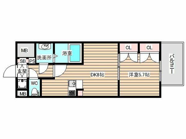 センターヒル御幣島｜大阪府大阪市西淀川区御幣島２丁目(賃貸マンション1LDK・4階・34.69㎡)の写真 その2