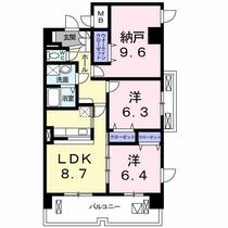 ペットマンションあかやま  ｜ 茨城県古河市旭町１丁目（賃貸マンション2LDK・1階・77.29㎡） その2