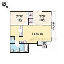 滋賀県野洲市小篠原（賃貸アパート2LDK・1階・59.62㎡） その2