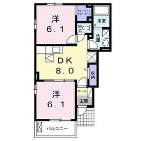 リヴェールⅥ 101｜愛媛県新居浜市横水町(賃貸アパート2DK・1階・45.77㎡)の写真 その2