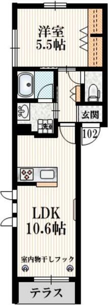 東京都三鷹市井の頭２丁目(賃貸マンション1LDK・1階・41.49㎡)の写真 その2