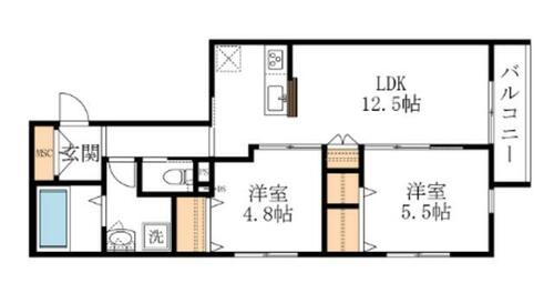 同じ建物の物件間取り写真 - ID:211046779236