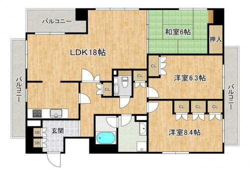 同じ建物の物件間取り写真 - ID:228048685760