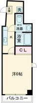 東京都品川区旗の台２丁目（賃貸マンション1K・8階・24.10㎡） その2