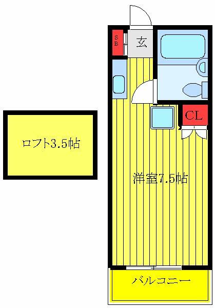 ラミアールｅｆ 302｜東京都板橋区常盤台３丁目(賃貸アパート1R・3階・19.36㎡)の写真 その2