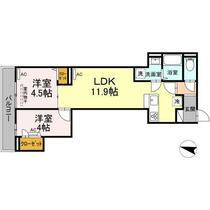 ルリアン北小岩Ⅱ 305 ｜ 東京都江戸川区北小岩４丁目（賃貸アパート2LDK・3階・46.59㎡） その2