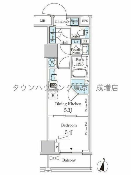 東京都板橋区成増２丁目(賃貸マンション1DK・7階・31.31㎡)の写真 その2