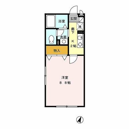 東京都板橋区赤塚３丁目(賃貸アパート1K・2階・26.27㎡)の写真 その2