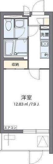 兵庫県尼崎市浜２丁目(賃貸マンション1K・1階・24.23㎡)の写真 その2