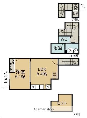 同じ建物の物件間取り写真 - ID:204004087160