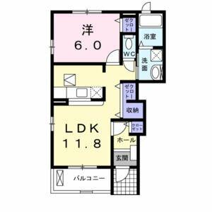 セレノ　カーサ 101｜愛知県名古屋市緑区桶狭間森前(賃貸アパート1LDK・1階・42.80㎡)の写真 その2