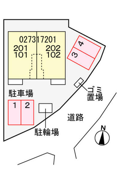 ルナ　ハイツⅢ｜奈良県磯城郡三宅町大字上但馬(賃貸アパート2LDK・2階・56.48㎡)の写真 その3