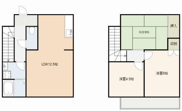 ベルコート鷺ノ宮｜静岡県浜松市中央区大瀬町(賃貸テラスハウス3LDK・--・70.06㎡)の写真 その2