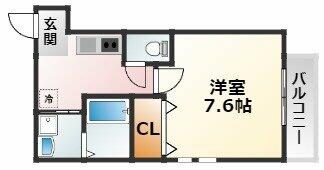 大阪府大阪市東淀川区瑞光４丁目(賃貸アパート1K・3階・27.25㎡)の写真 その2