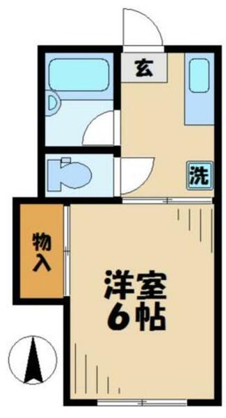 ハイムコーヤ３ 104｜東京都八王子市下柚木(賃貸アパート1K・1階・20.60㎡)の写真 その2
