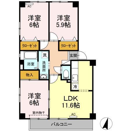 同じ建物の物件間取り写真 - ID:236002296082