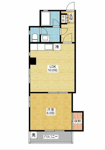 瓦町ハイツめいじ｜愛知県名古屋市中区栄５丁目(賃貸マンション1LDK・6階・42.35㎡)の写真 その2