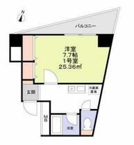 埼玉県所沢市緑町２丁目（賃貸マンション1K・5階・25.36㎡） その2