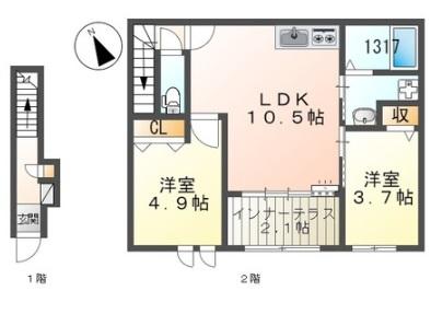 同じ建物の物件間取り写真 - ID:228047408016