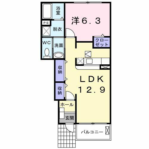 岐阜県本巣郡北方町栄町３丁目(賃貸アパート1LDK・1階・46.49㎡)の写真 その2