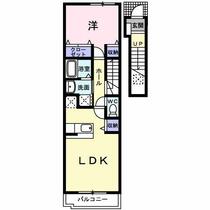 埼玉県越谷市宮本町３丁目（賃貸アパート1LDK・2階・42.80㎡） その2