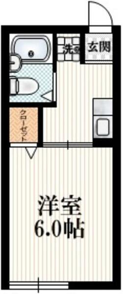 シティハイム　ポプラ 101｜東京都稲城市矢野口(賃貸アパート1K・1階・20.25㎡)の写真 その2