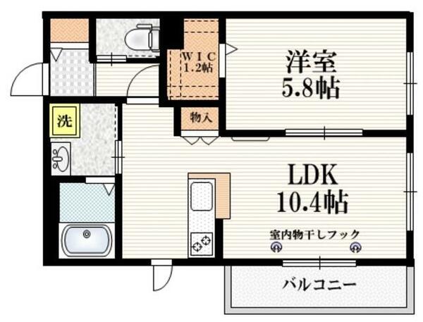 Ｍａｐｌｅ　Ｆｌａｔｓ 202｜埼玉県川口市西青木３丁目(賃貸マンション1LDK・2階・42.86㎡)の写真 その2