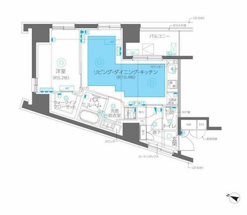 同じ建物の物件間取り写真 - ID:213105935439