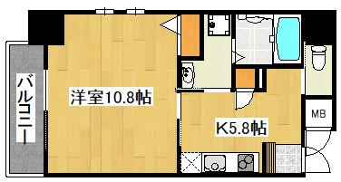 ライフタウン３ 401｜兵庫県加古川市平岡町新在家１丁目(賃貸マンション1R・4階・36.48㎡)の写真 その2