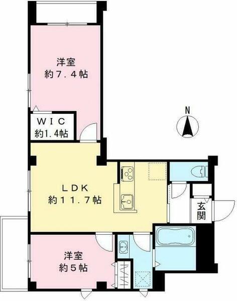 メイプルコート南品川 302｜東京都品川区南品川６丁目(賃貸マンション2LDK・3階・54.05㎡)の写真 その2