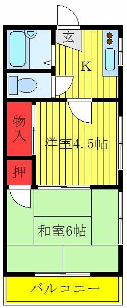 シティシャトレＳＹ 201｜東京都北区西が丘１丁目(賃貸アパート2K・2階・27.54㎡)の写真 その2
