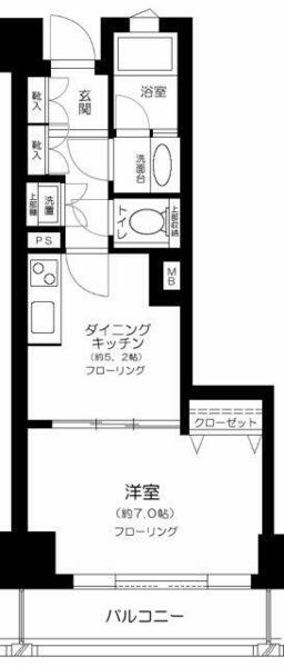 アール・ケープラザ新横浜ＩＩＩ 305｜神奈川県横浜市港北区新横浜１丁目(賃貸マンション1DK・3階・32.00㎡)の写真 その2