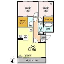 セジュール近江　Ⅱ 306 ｜ 新潟県新潟市中央区近江３丁目（賃貸アパート2LDK・3階・58.07㎡） その2