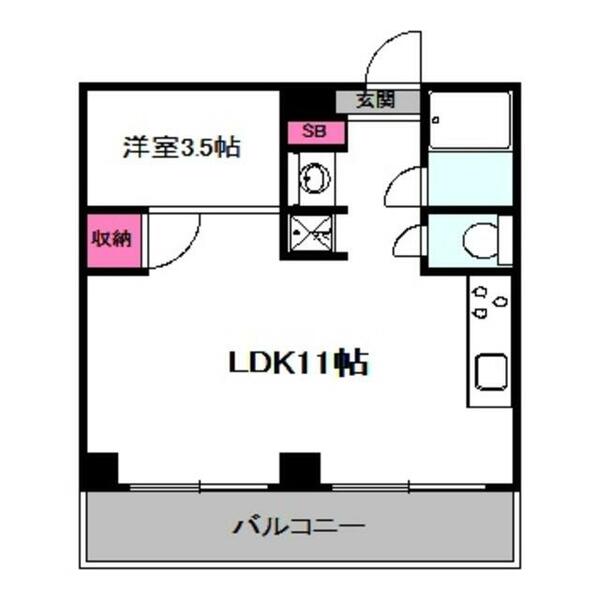 ラ・ビスタ｜大阪府大阪市都島区高倉町１丁目(賃貸マンション1LDK・5階・32.22㎡)の写真 その2