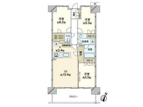 同じ建物の物件間取り写真 - ID:214054178140