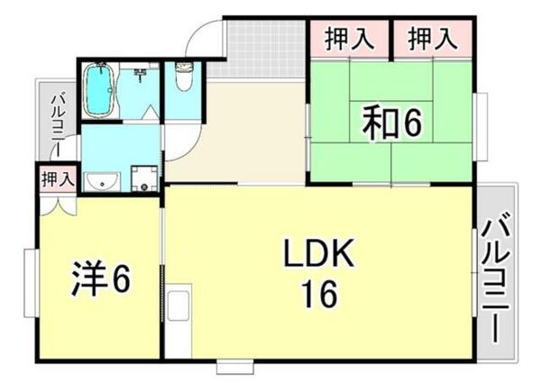 兵庫県西宮市中島町(賃貸マンション2LDK・2階・63.15㎡)の写真 その2