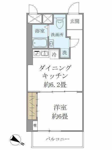 東建小石川マンション 408｜東京都文京区小石川４丁目(賃貸マンション1DK・4階・31.98㎡)の写真 その2